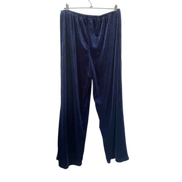 Ralph Lauren 2 Piece Velvet Button Up Pajama Set Crest Old Money Cozy Preppy XL - Picture 10 of 11